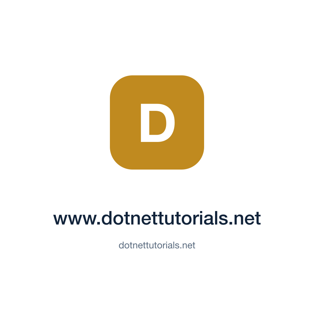 www.dotnettutorials.net