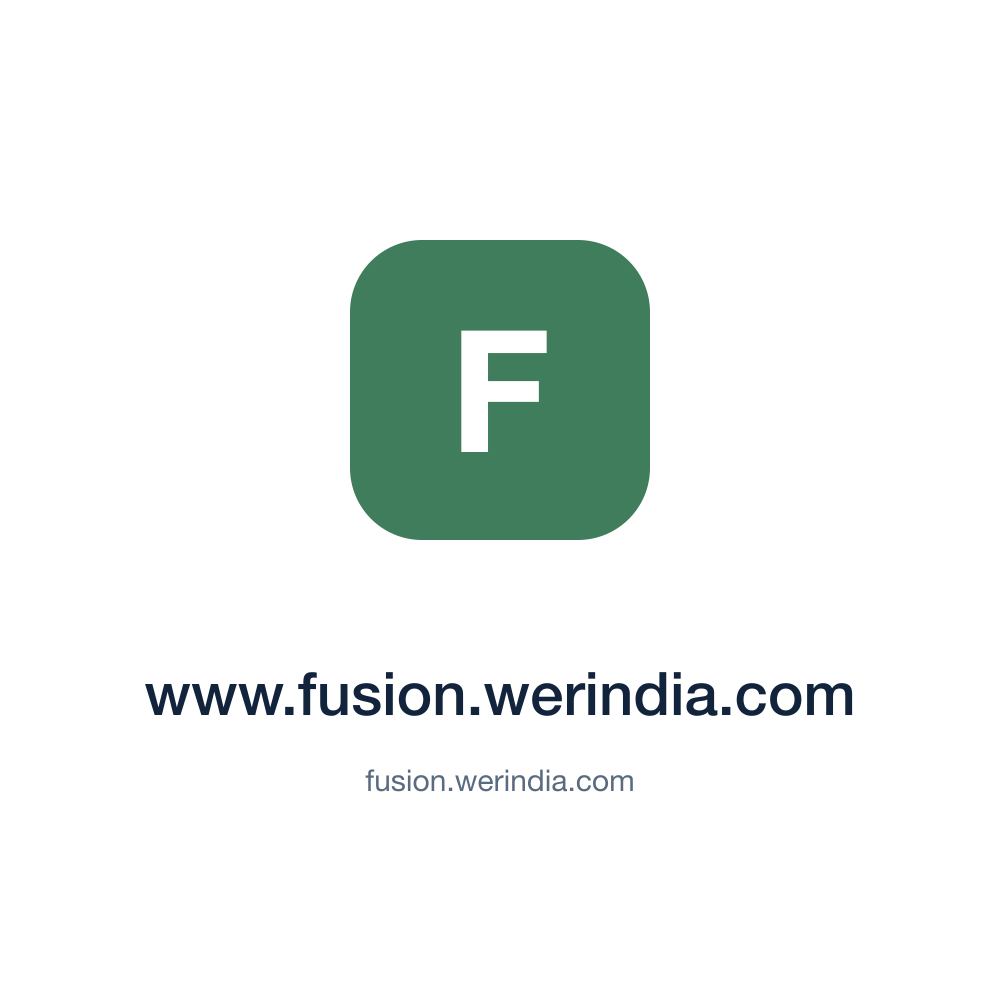 www.fusion.werindia.com