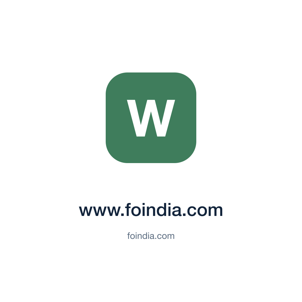 www.foindia.com