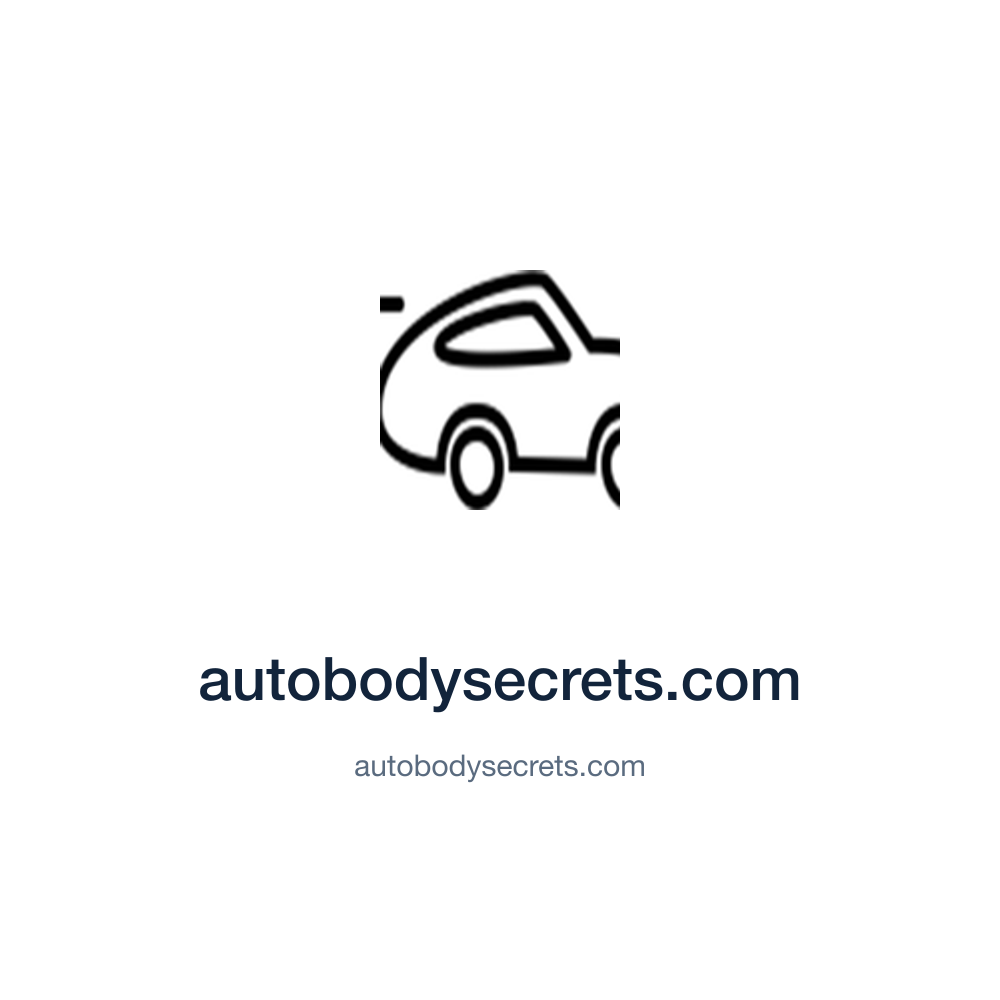 autobodysecrets.com — autobodysecrets.com press release placement