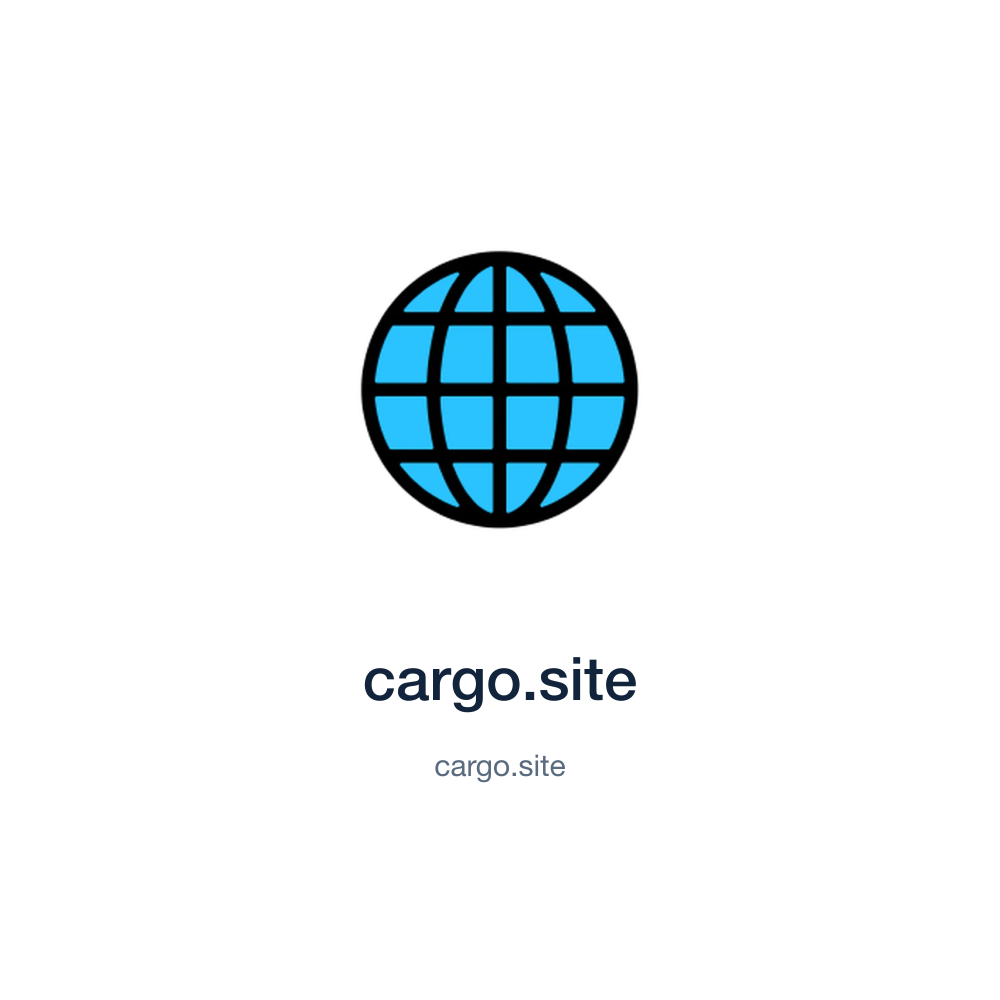 cargo.site — cargo.site press release placement