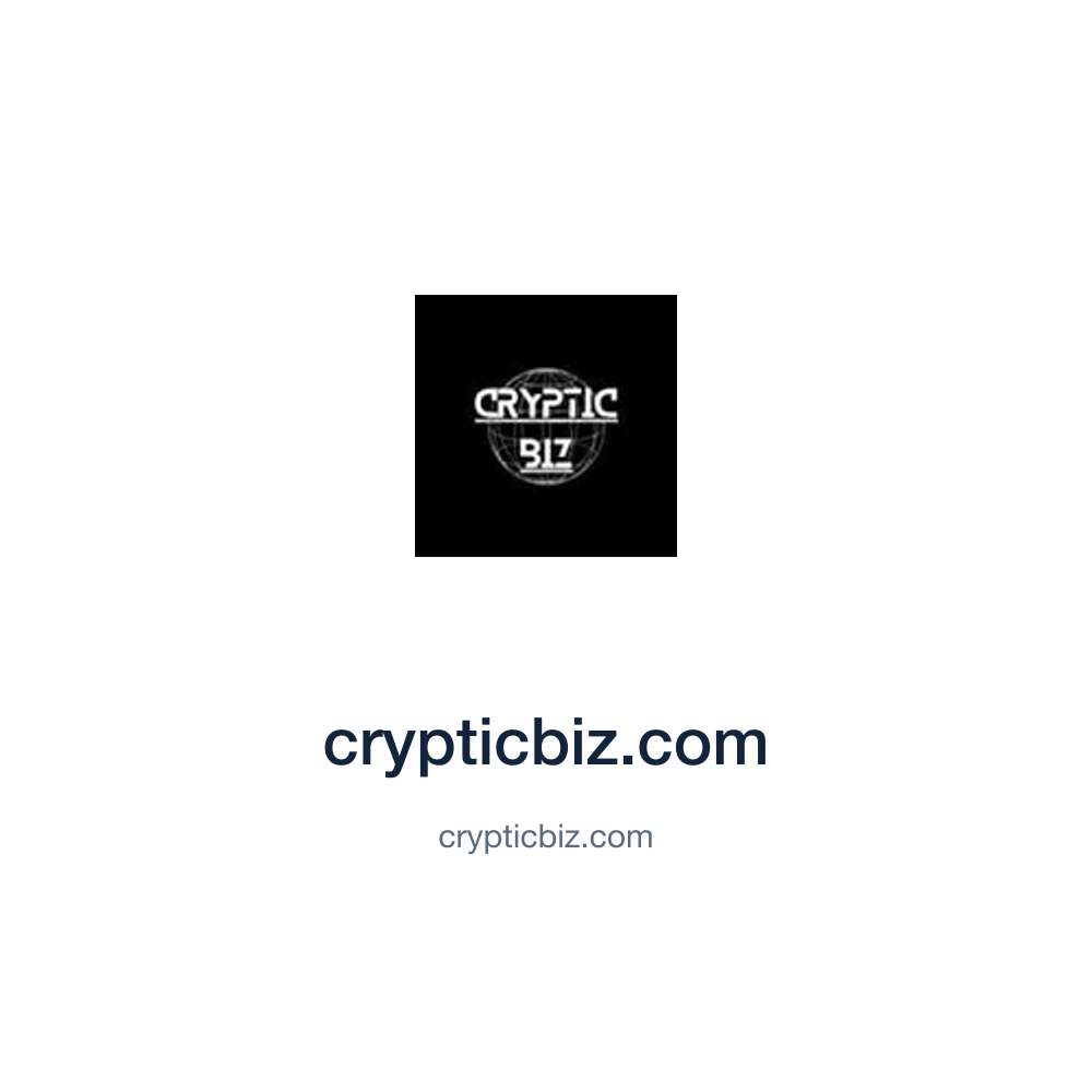 crypticbiz.com — crypticbiz.com press release placement