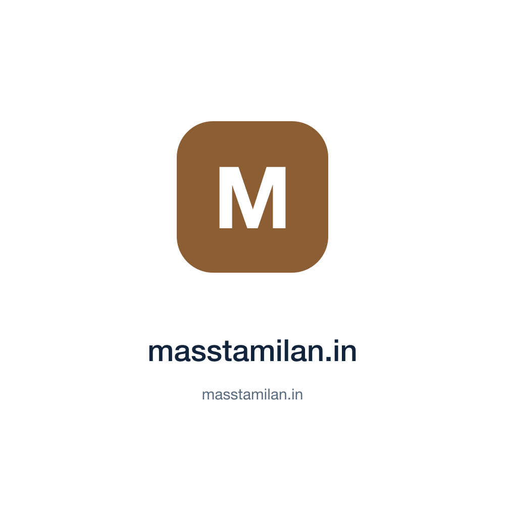 masstamilan.in — masstamilan.in press release placement