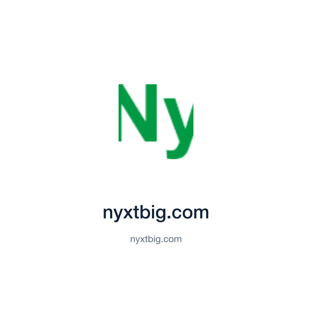 nyxtbig.com — nyxtbig.com press release placement