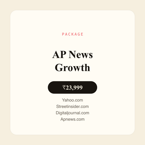AP News Growth press release distribution package — ₹23,999