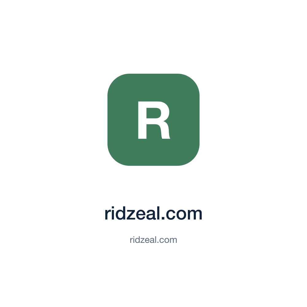 ridzeal.com — ridzeal.com press release placement
