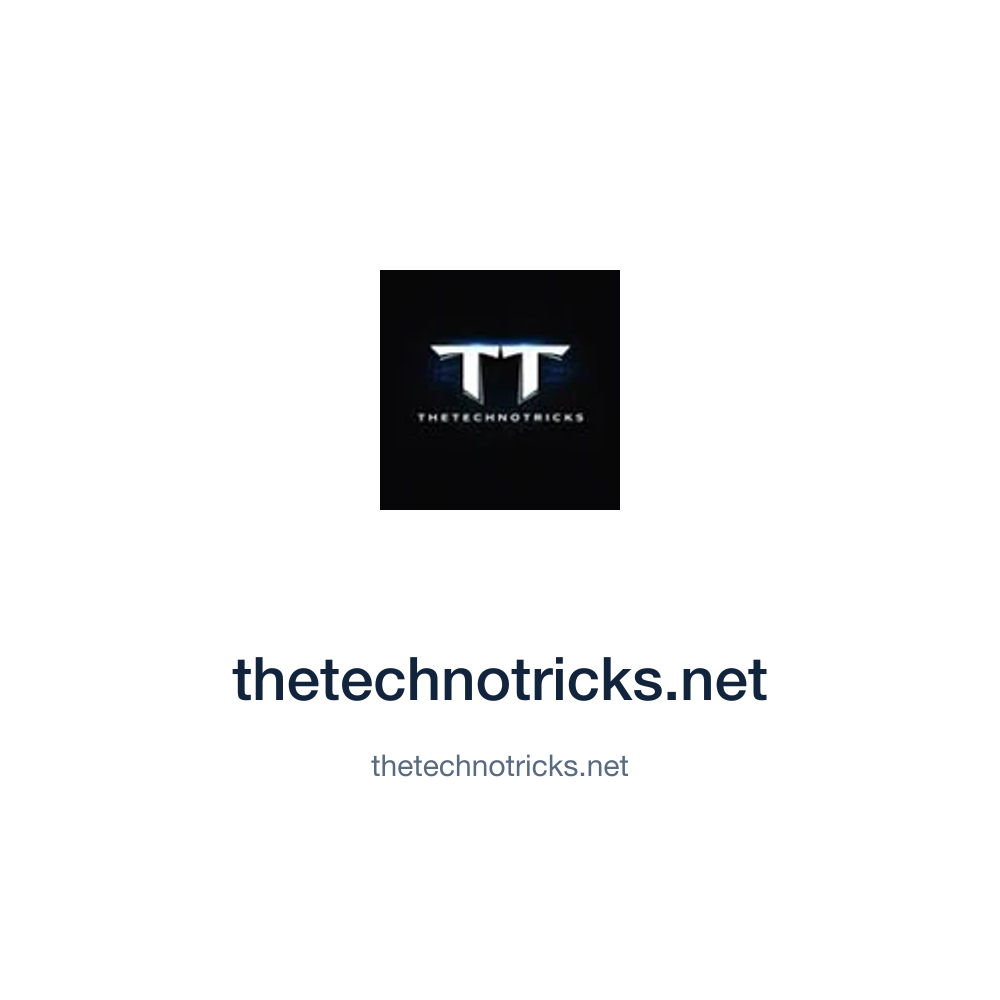 thetechnotricks.net — thetechnotricks.net press release placement