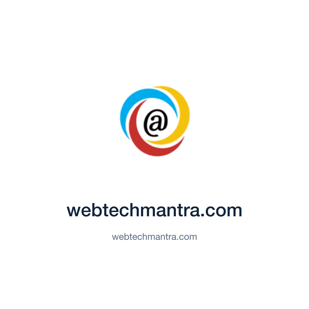 webtechmantra.com — webtechmantra.com press release placement