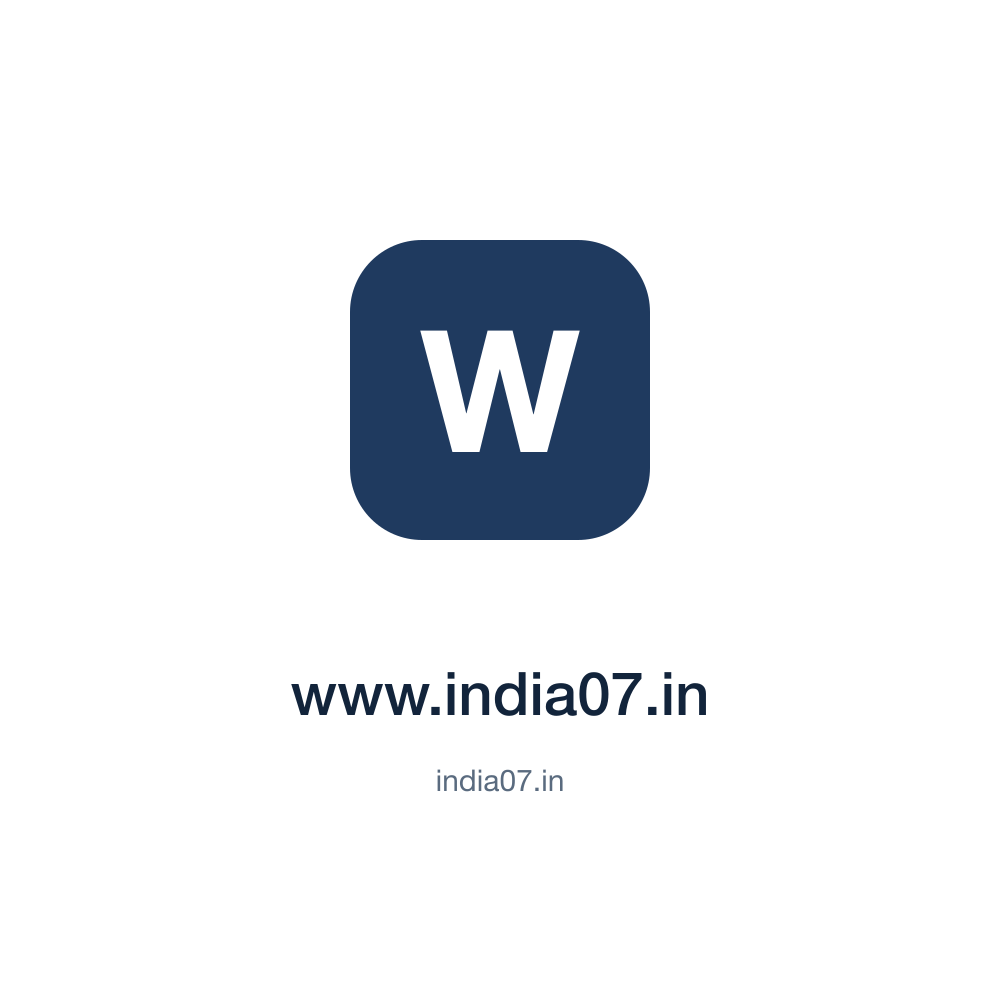 www.india07.in — india07.in press release placement