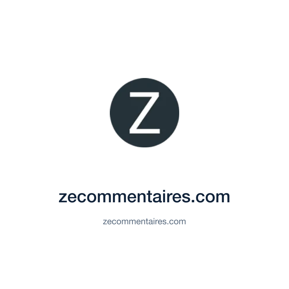 zecommentaires.com — zecommentaires.com press release placement